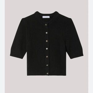 White + Warren Cashmere Short Sleeved Cardigan S